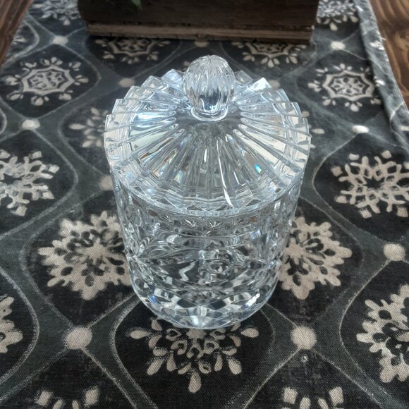 Vintage Crystal Clear Industries Coventry Crystal Candy Jar - Picture 6 of 6